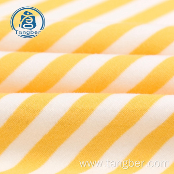 striped wholesale polyester cotton fleece knit fabric